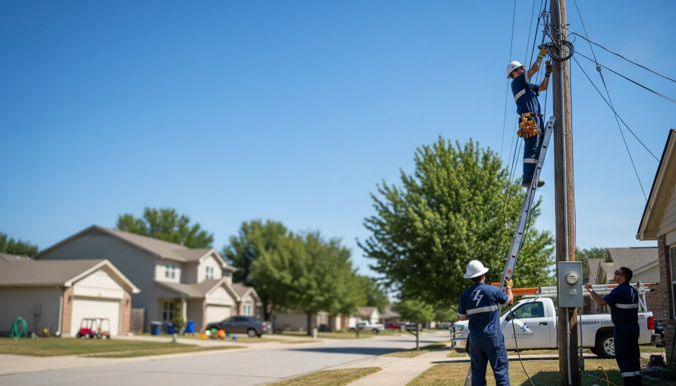 Residential electrician providing installation services in Des Arc, MO